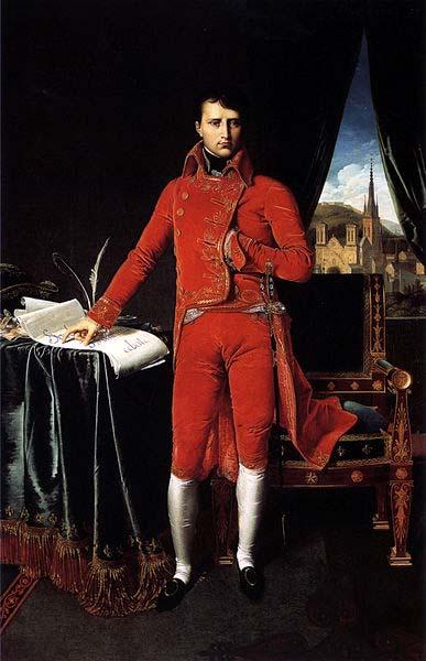 Jean Auguste Dominique Ingres Portrait de Napoleon Bonaparte en premier consul Sweden oil painting art